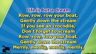 Karaoke for kids - Row, row, row your boat - backing melody