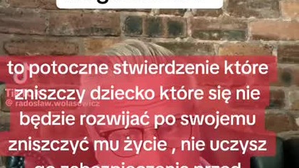 tworzenie na siłę geniusza dziecko a potem manipulacja nim to jest najgorsze co może być!