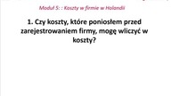 13 Lekcja 3 - Co wliczamy w koszty firmy - 5Alfa