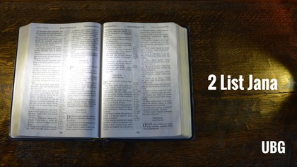 24.  2 List Jana - Nowy Testament - UBG