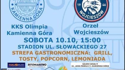 Zapowiedź meczu Olimpia Kamienna Góra - Orzeł Wojcieszów (10. 10. 26 r. )