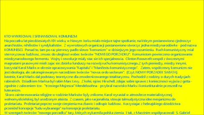 KTO WYKREOWAL I SFINANSOWAL KOMUNIZM 1234