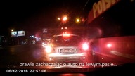 PolskiBus - przejazd na czerwonym i rozpychanie się na drodze