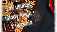 Jak usunąć ślady kleju z ubrania