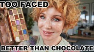 TEST TOO - FACED BETTER THAN CHOCOLATE + EYELINER CZEKOLADOWY MAKIJAŻ OCZU