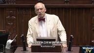  Janusz Korwin-Mikke: Nie mamy najmniejszego zaufania do PiS-u!