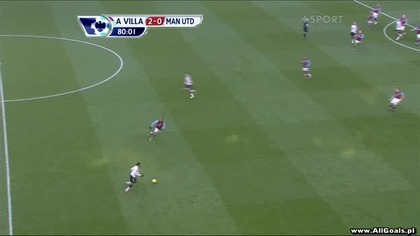 Premier League sezon 2010/2011 Aston Villa 2-1 Manchester United Macheda