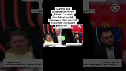 CZŁOWIEK JAKUBIAKA DZWONI DO MĘŻCZYZNY, KTÓRY PRZYZNAŁ SIĘ NAM DO FAŁSZOWANIA PODPISÓW