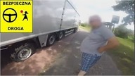 Pęknięta opona i pościg za kierowcą ciężarówki - pomagaj na drodze  #6 Bezpieczna droga