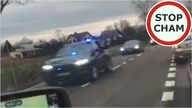 Policja i SOP spycha z drogi DK74 #366 Wasze Filmy