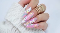 colorful abstract nails art tutorial /Elisium Nails