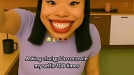 Chat GPT recreating selfie 100 times  #memes #helpmemakethismakesense #funny #chatgpt
