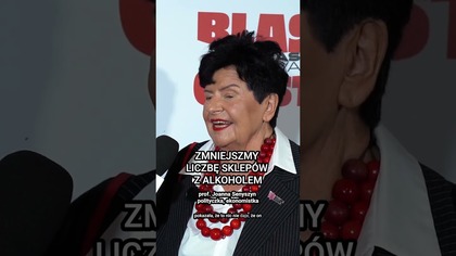 Zmniejszmy liczbę sklepów z alkoholem! Prof.  Joanna Senyszyn