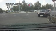 Drift Ładą na ulicy w Rosji
