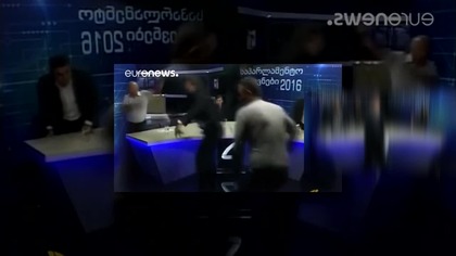 (YTPMV) Brawl erupts between Georgian parliamentary candidates on live TV Scan