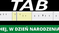  Hej, w dzień narodzenia - melodia TAB (gitara) 