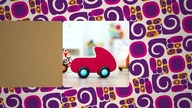 Free Wheee-lees - drewniane mini autko wyścigówka czerwona B. Toys