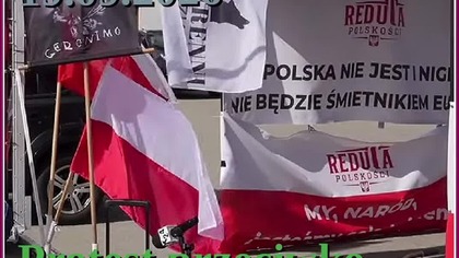 Wielki protest w Kłodawie! Obronimy naszą kopalnię - transmisja Ewa Paradzińska OKOPZN