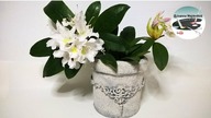 Kamienna osłonka doniczki z reliefem [STONE FLOWERPOT COVER WITH RELIEF] -Pomysły plastyczne DiY