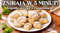  Rogaliki serowe z cynamonem  mięciutkie i szybkie, idealne do kawy! 