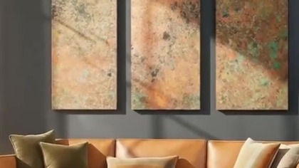 Tríada Cobre  luksusowe miedziane panele #miedź #paneleścienne #shorts