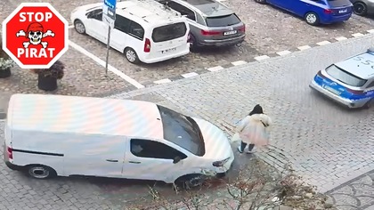 Potrącenie ciężarnej kobiety tuż za radiowozem policji w Namysłowie.  STOP PIRAT