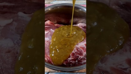 SOCZYSTY SCHAB pieczony w sosie miodowo-musztardowym! #shorts #viral