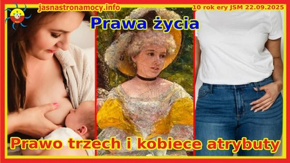 Prawo Trzech i kobiece atrybuty Prawa Życia Zapraszamy