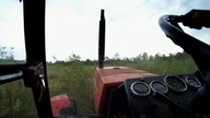 Talerzowanie Ursus 1224 ciężka robota i bocian