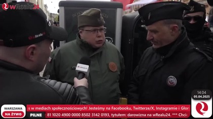 Marsz Polak&oacute;w ws. Dobrowolności szczepień dzieci w Polsce! Braun, Socha, Rola, Olszański, Osadowski... (05.04.2025)