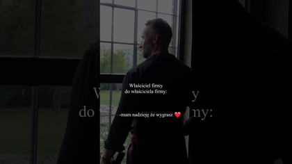 Właściciel firmy do właściciela firmy mam nadzieję że wygrasz