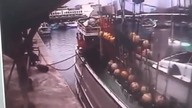 Wybuch butli z gazem na tajwańskim kutrze