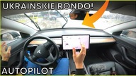 Test AUTOPILOTA 3 różnych TESLI w Ukraińskich miastach 