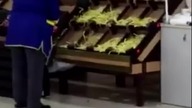 Sprzątanie w lokalnym supermarkecie