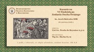 Kazanie na VI Niedzielę po Zesłaniu Ducha Świętego  ks  Jacek Bałemba SDB  Kościół Katolicki