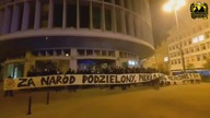 ZA NARÓD PODZIELONY, PIEKŁO WAS POCHŁONIE! - kibice Lecha Poznań