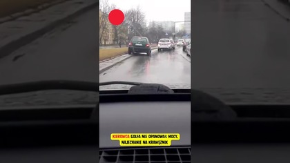 Kierowca Golfa nie opanował mocy #shorts #polska #policja #moto #polscykierowcy