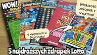 Zdrapki Lotto #500 5 najdroższych zdrapek Lotto Większość z wygraną