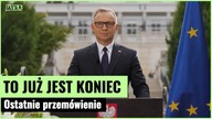 Andrzej Duda żegna się z Polakami.  Ostatnie przemówienie prezydenta