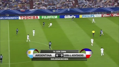MŚ Niemcy 2006 - Argentyna-Serbia i Czarnogóra 6:0 (16. 06. 2006)