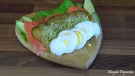 Przekaska/salatka z wedzonym lososiem-Fit Food