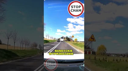 Bandyckie wyprzedzanie na wzniesieniu, na ciągłej i na czołówkę #stopcham #dashcam #piratdrogowy