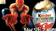 Baw się z nami: Jajka niespodzianki  21 zabawek  Spiderman, Samochody, Kajtuś