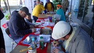 22. 04. 018 XVI warsztaty plastyczne POLSKIE ZNAKI - podczas maratonu na Ursynowie