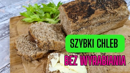 Szybki chleb mieszany łyżką  - tak prosty, że KAŻDY może go zrobić | domowy chleb bez wyrabiania