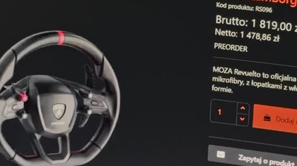 MOZA Lamborghini Revuelto - Nowe koło do Simracingu!  #moza #revuelto #simline #shorts