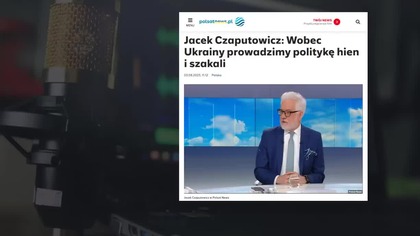 Hieny szakale szmalcownicy...  Tak nazwał Polskę i Polak&oacute;w za pomoc udzieloną Ukrainie