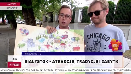 TVP Info - Wejście antenowe na żywo z Białegostoku (17.  08.  2024, 12:43-12:55)