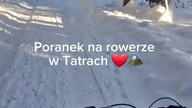 Tatry zimą na rowerze  #rompey #tatry #rower #ebike