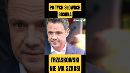PO TYCH SŁOWACH KRZYSZTOFA BOSAKA RAFAŁ TRZASKOWSKI NIE MA SZANS? #polityka #konfederacja #polska